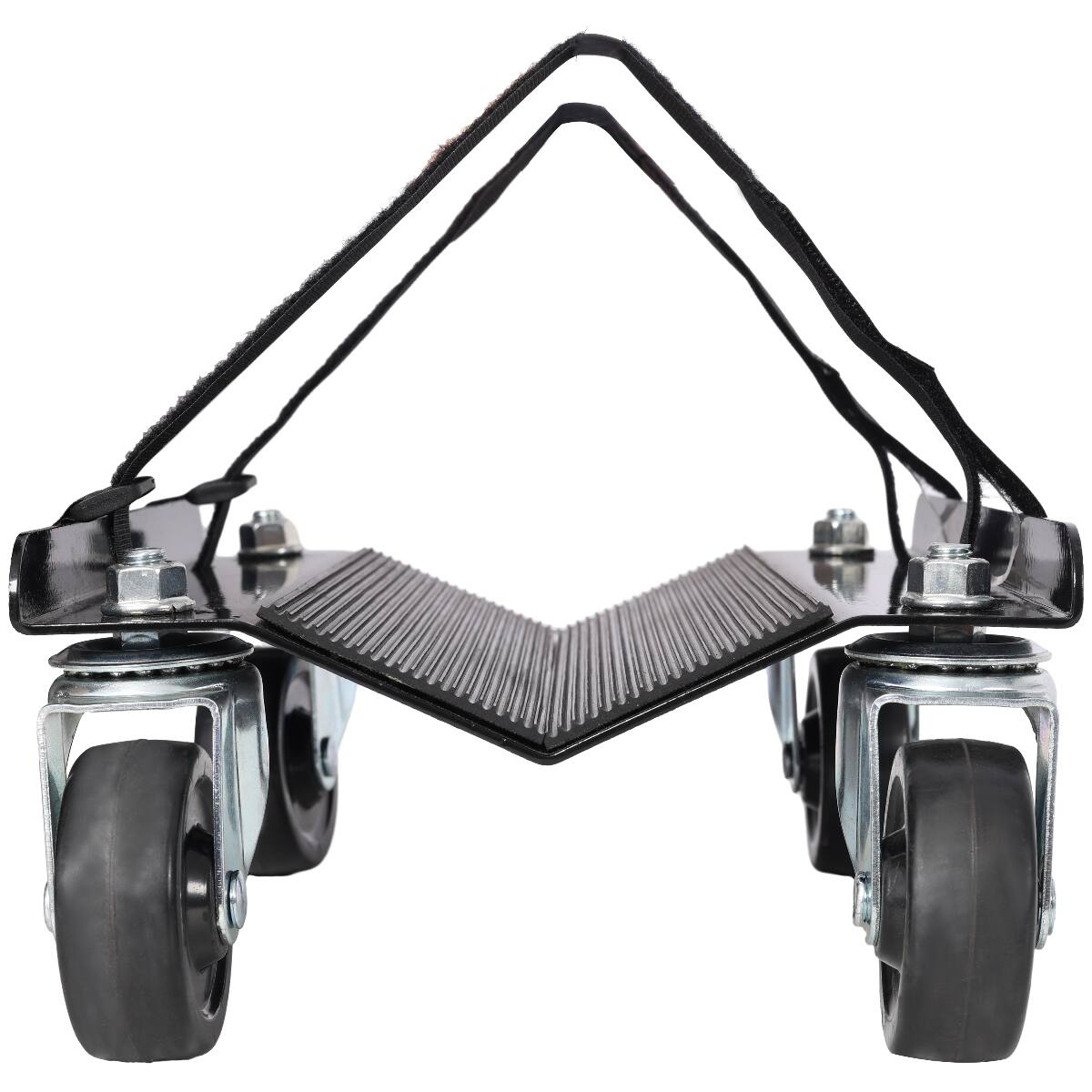 Alt View 4. Ropilly - Ropilly Heavy Duty Snowmobile Dolly V Slide Ski Dolly with Swivel Casters and Straps Black - Black.