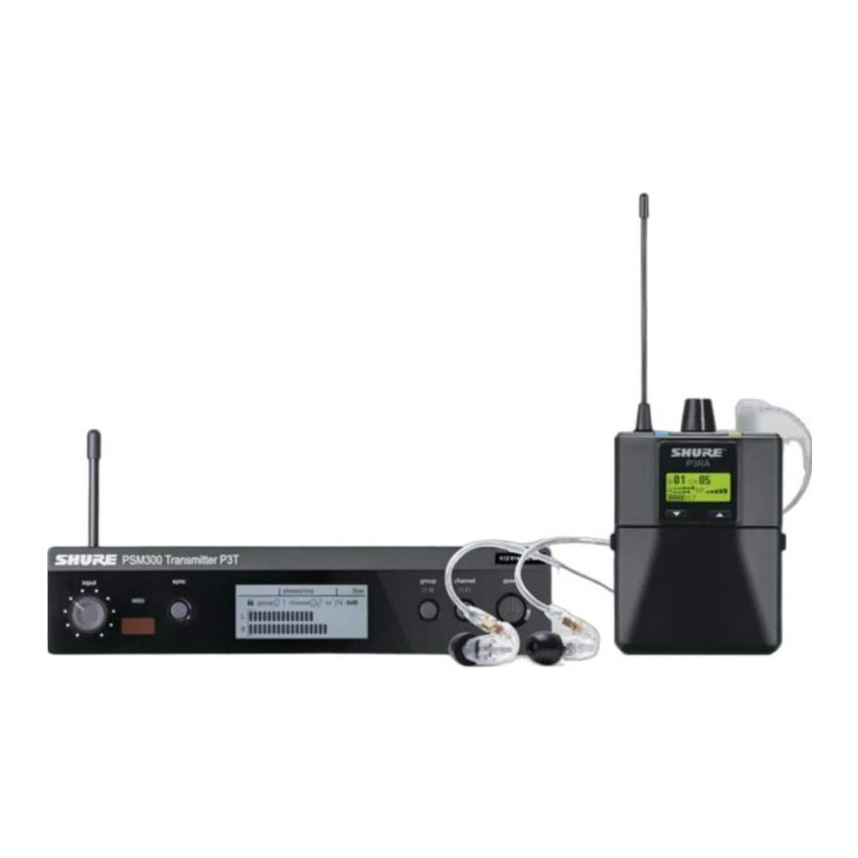 Shure - P3TRA215CL PSM300 Wireless In-Ear Monitor System with SE215-CL Earphones