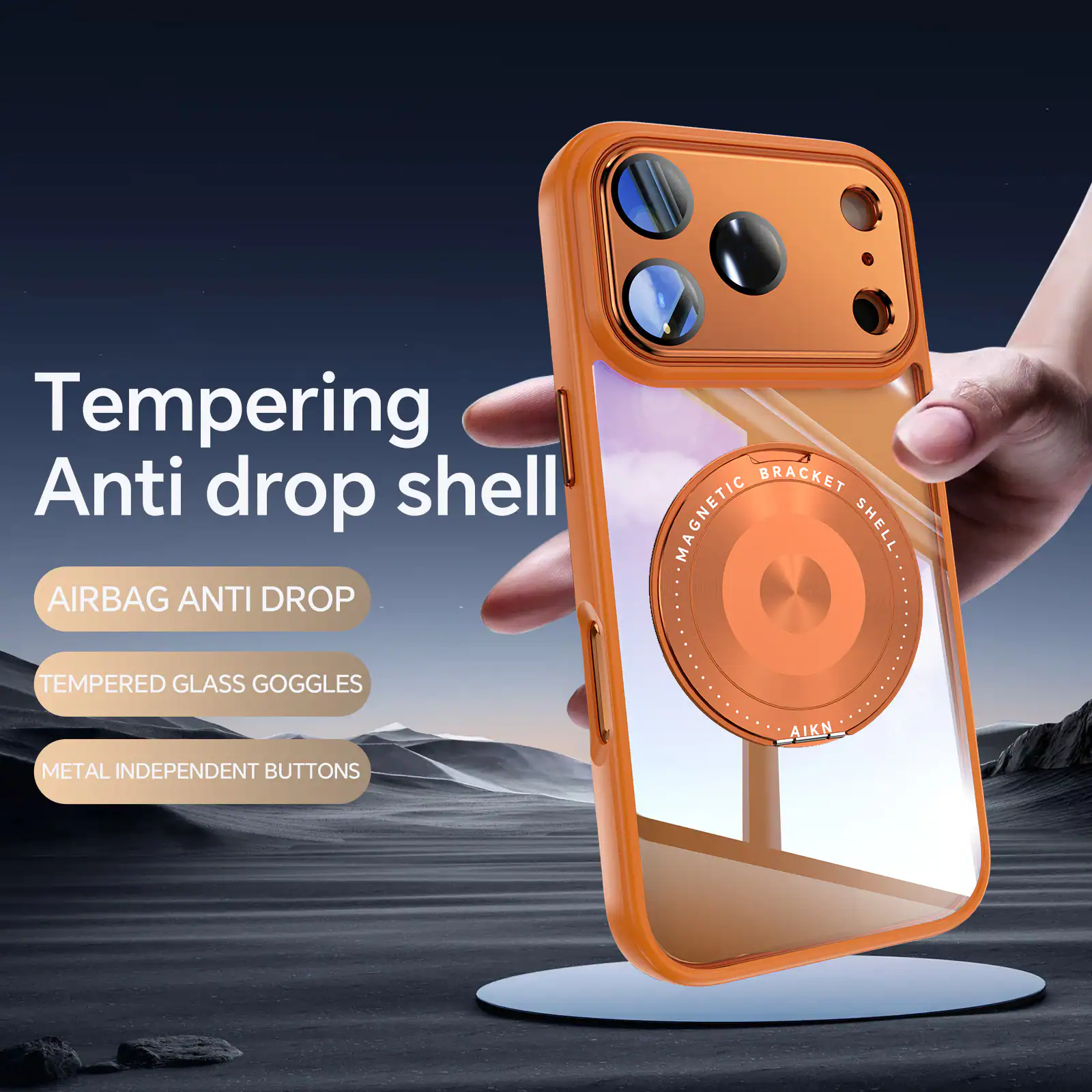 Tempering Anti drop shell  
AIRBAG ANTI DROP  
BRACKET MAGNETIC SHELL  
TEMPERED GLASS GOGGLES  
AIKN METAL INDEPENDENT BUTTONS