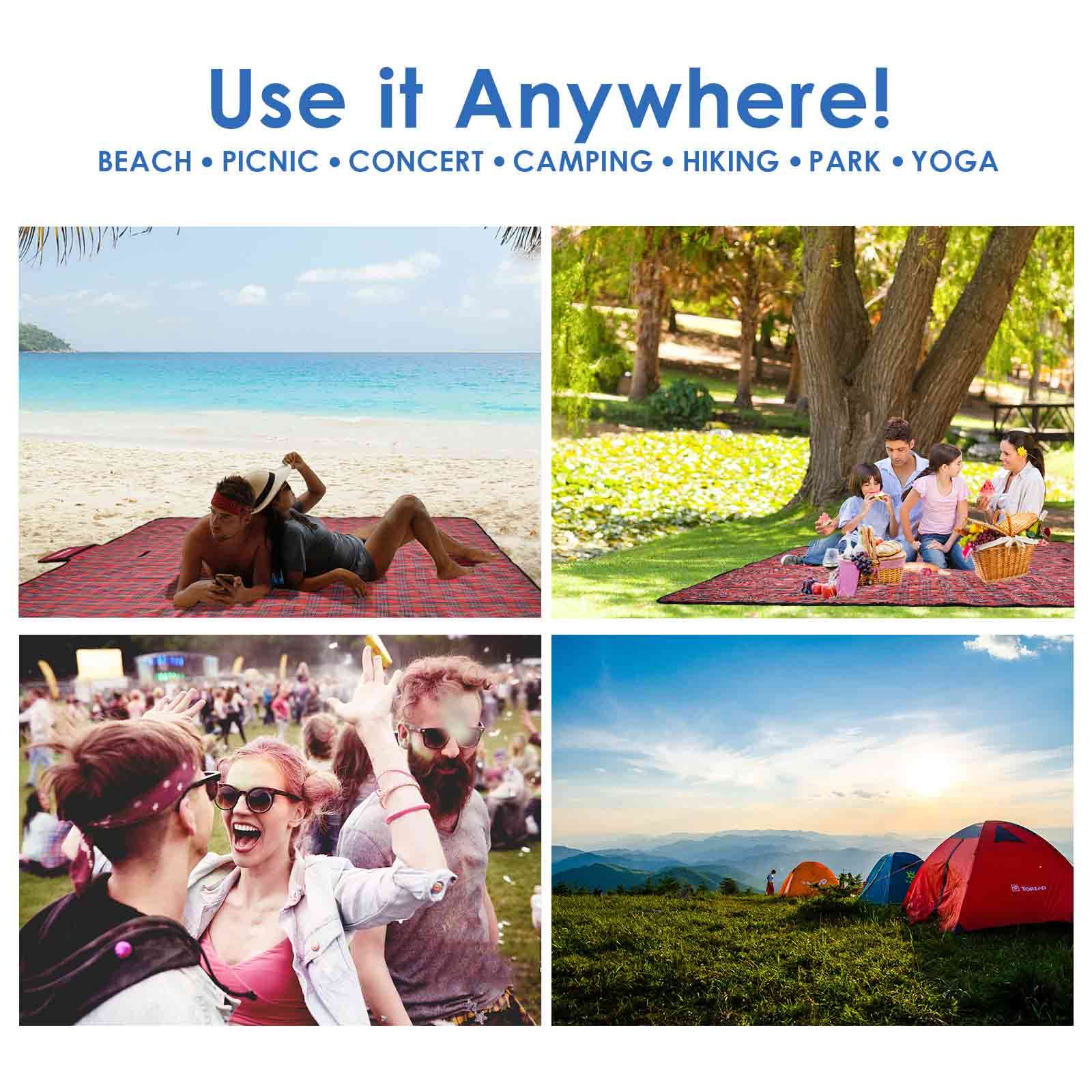 Use it Anywhere!  
BEACH • PICNIC • CONCERT • CAMPING • HIKING • PARK • YOGA