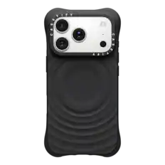 Front. CASETiFY - Apple iPhone 17 Pro Ripple Case - Black.