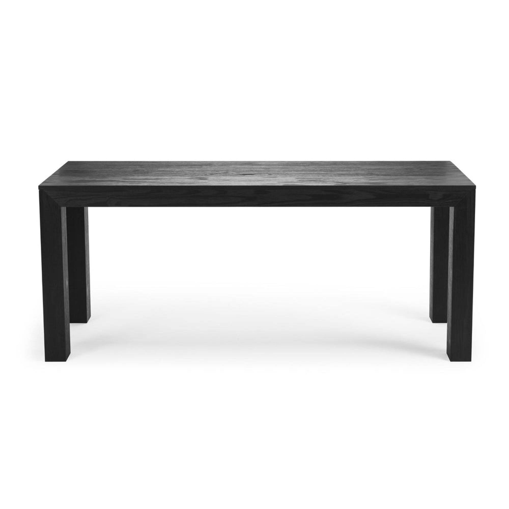 Alt View 7. Plank+Beam - Modern Solid Wood Dining Table, Black Wirebrush - Black Wirebrush.