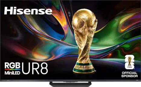 Hisense - 65" Class UR8 RGB MiniLED UHD 4K HDR Smart Google TV with Gemini and Anti-Reflection Screen (2026)