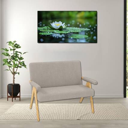 Front. Hivvago - Upholstered Loveseat Couch with Wooden Legs and Comfortable Armrests - Gray.