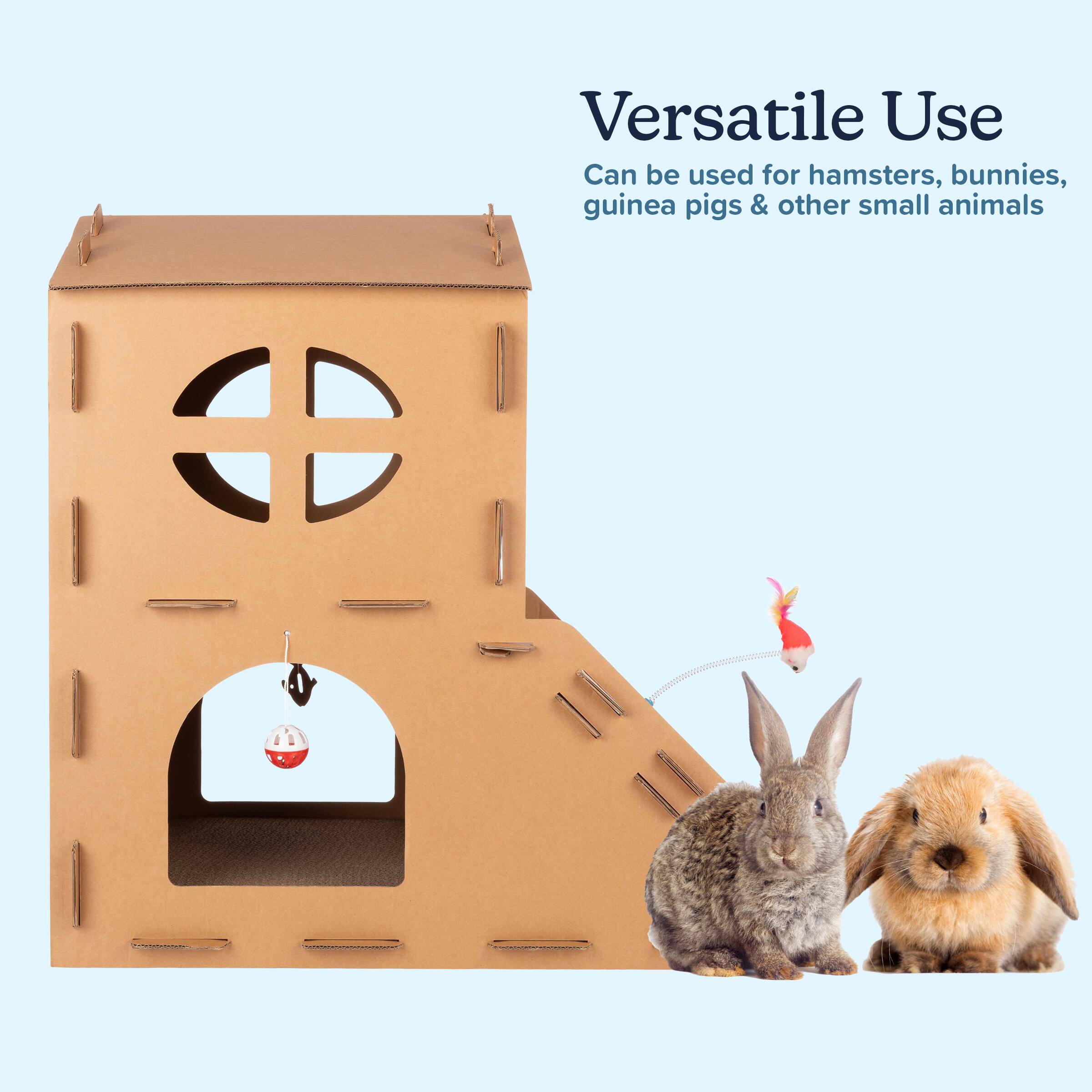 Versatile Use  
Can be used for hamsters, bunnies, guinea pigs & other small animals