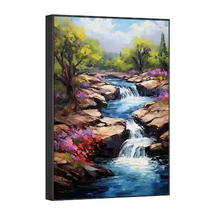 Front. Thomson - QY-BG002 BB82532- Wall Art Wireless Bluetooth True Wireless Stereo Speaker built in battery - Black + Fabric.