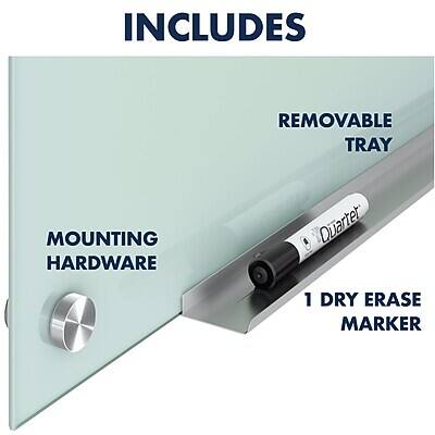INCLUDES

- REMOVABLE TRAY
- MOUNTING HARDWARE
- 1 DRY ERASE MARKER