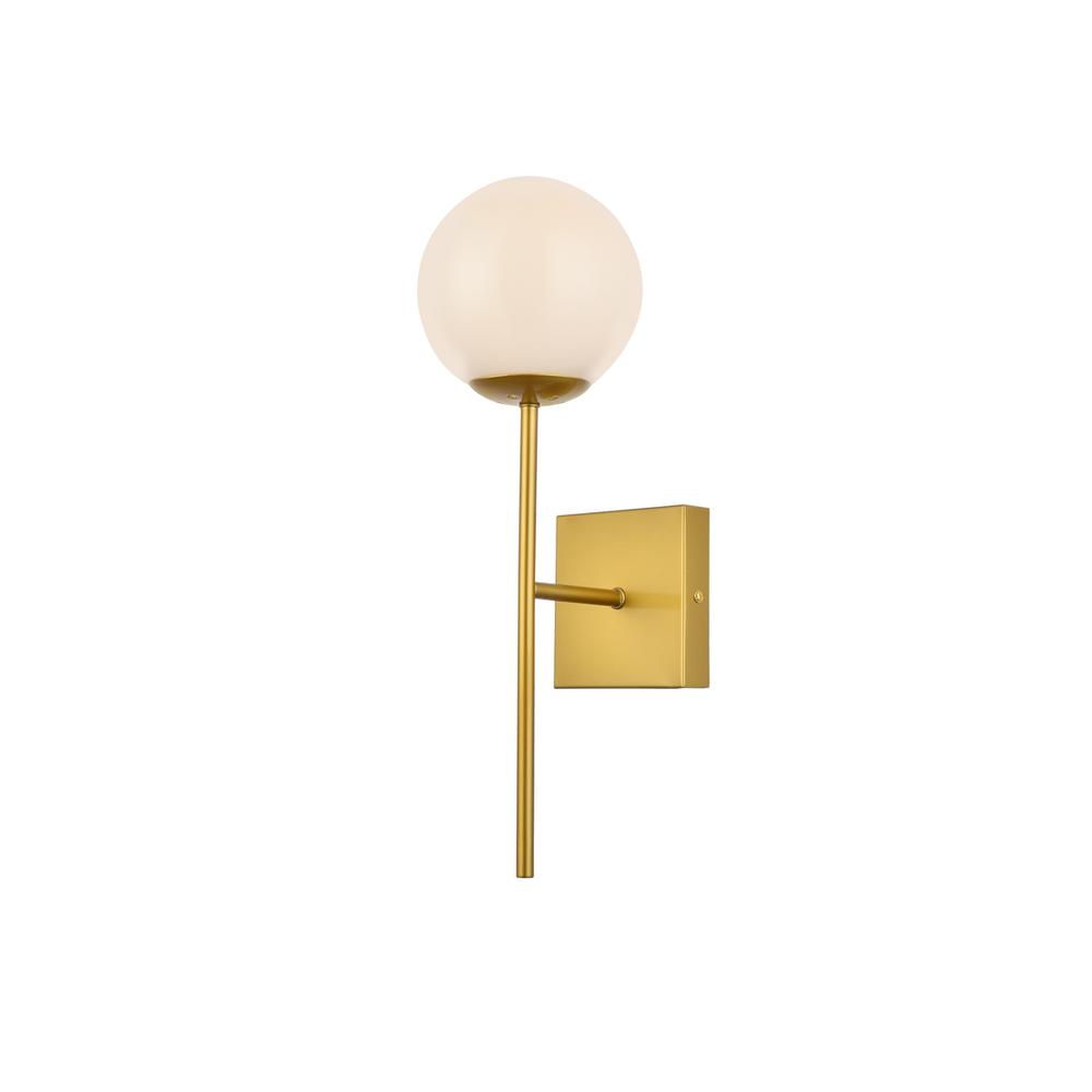 Living District - Neri 1 light glass wall sconce - Brass And White price history on PriceWatchPro