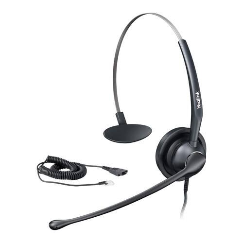Angle. Yealink - Yealink 1308022 YHS34 Mono One Ear Headset with RJ Connection Cable - Black.