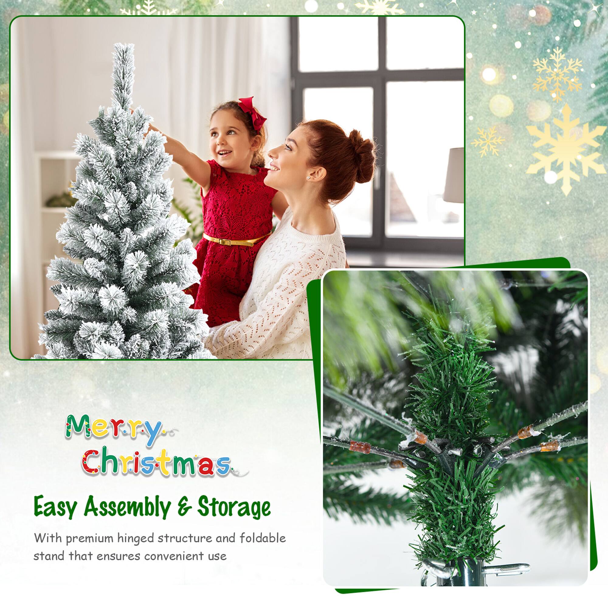 Merry Christmas

Easy Assembly & Storage

With premium hinged structure and foldable stand that ensures convenient use