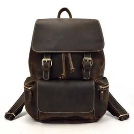 Steel Horse Leather - The Hagen Backpack | Vintage Leather Backpack - Dark Brown