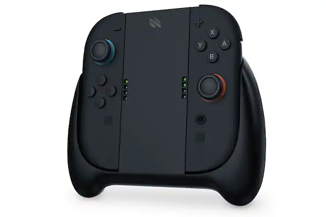 Front. NEXT - Joy-Con 2 Charging Grip for Nintendo Switch 2 - Black.