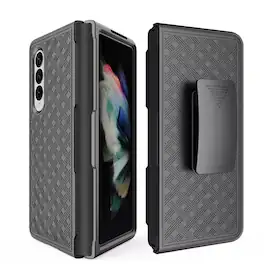 RomeTech - Shell Holster Combo Case for Samsung Galaxy Z Fold4 - Black