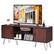 Alt View 20. Costway - 59'' TV Stand Entertainment Center Media Console Storage Cabinet Shelf - Teak.
