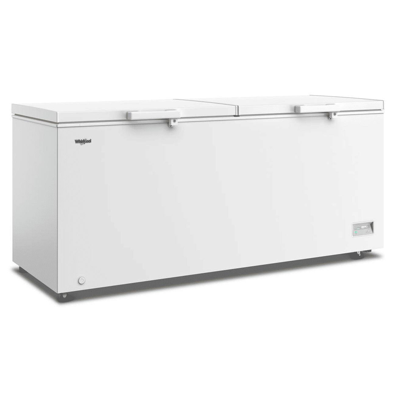 Angle. Whirlpool - Whirlpool 22 cu. ft. Convertible Freezer-to-Fridge Chest Freezer with 4 Storage Baskets - White.