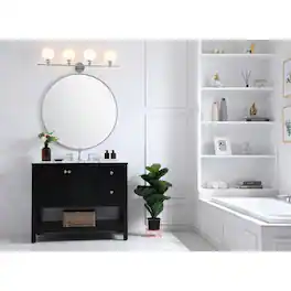 Living District - Collier 4 light Wall sconce - Chrome And Frosted White Glass