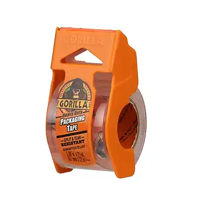 GORILLA
Heavy Duty
Packaging Tape
SPUT & TEAR RESISTANT
GUARANTEED TO LAST
11 1/2 INCHES x 125 YARDS
100 mm x 11.43 m