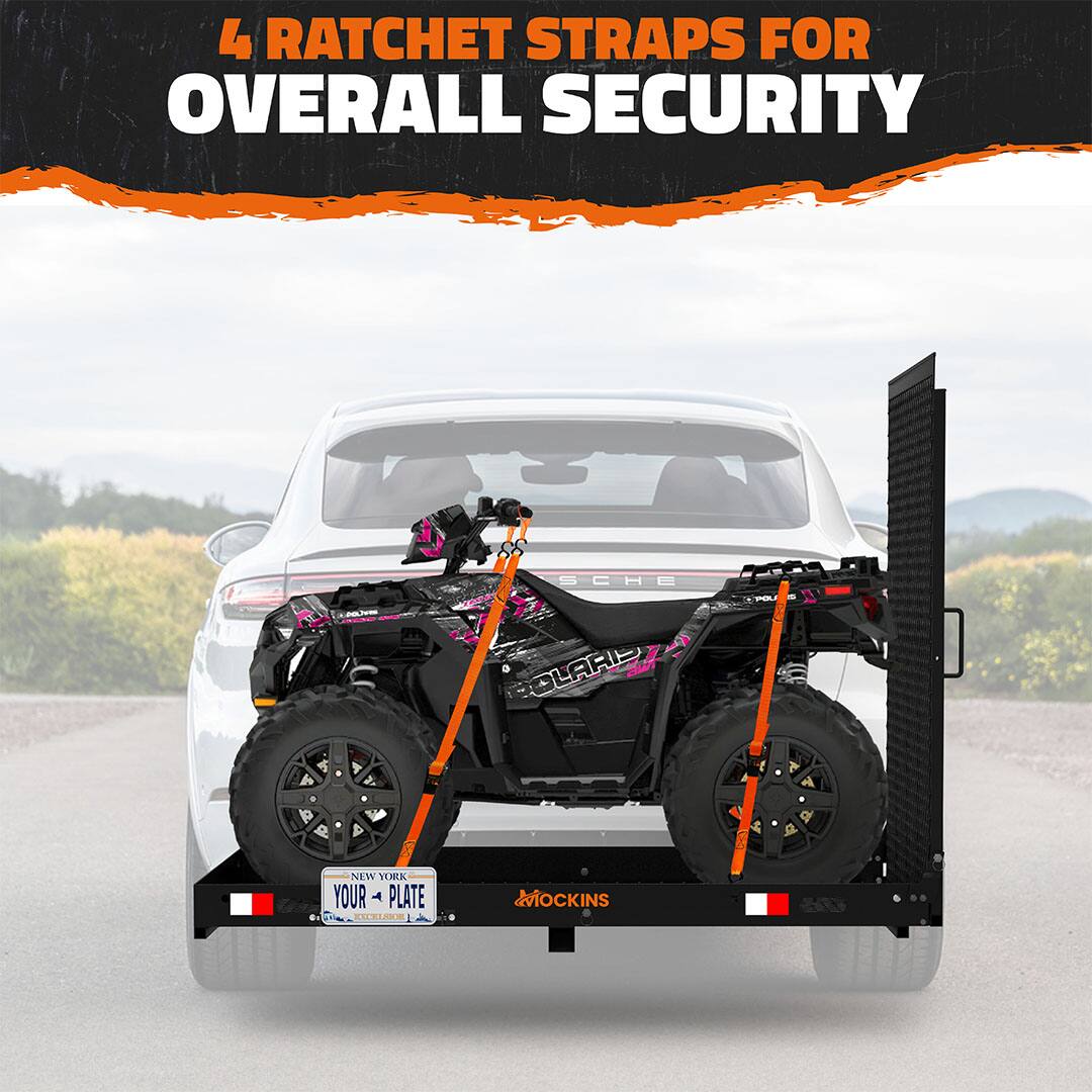 4 RATCHET STRAPS FOR OVERALL SECURITY