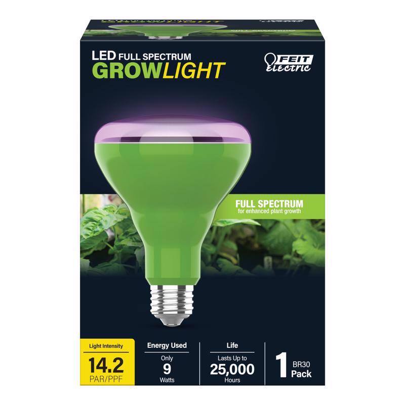 LED FULL SPECTRUM
GROWLIGHT
FEIT Electric
FULL SPECTRUM
for enhanced plant growth
Light Intensity
14.2 PAR/PPF
Energy Used
Only 9 Watts
Life
Lasts Up to 25,000 Hours
1 BR30 Pack