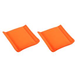 Unique Bargains - 2pcs Camera Bag Divider, 5.91x5.91x0.59in, Shockproof Padding Insert for Lens Case, Travel Photography - Orange