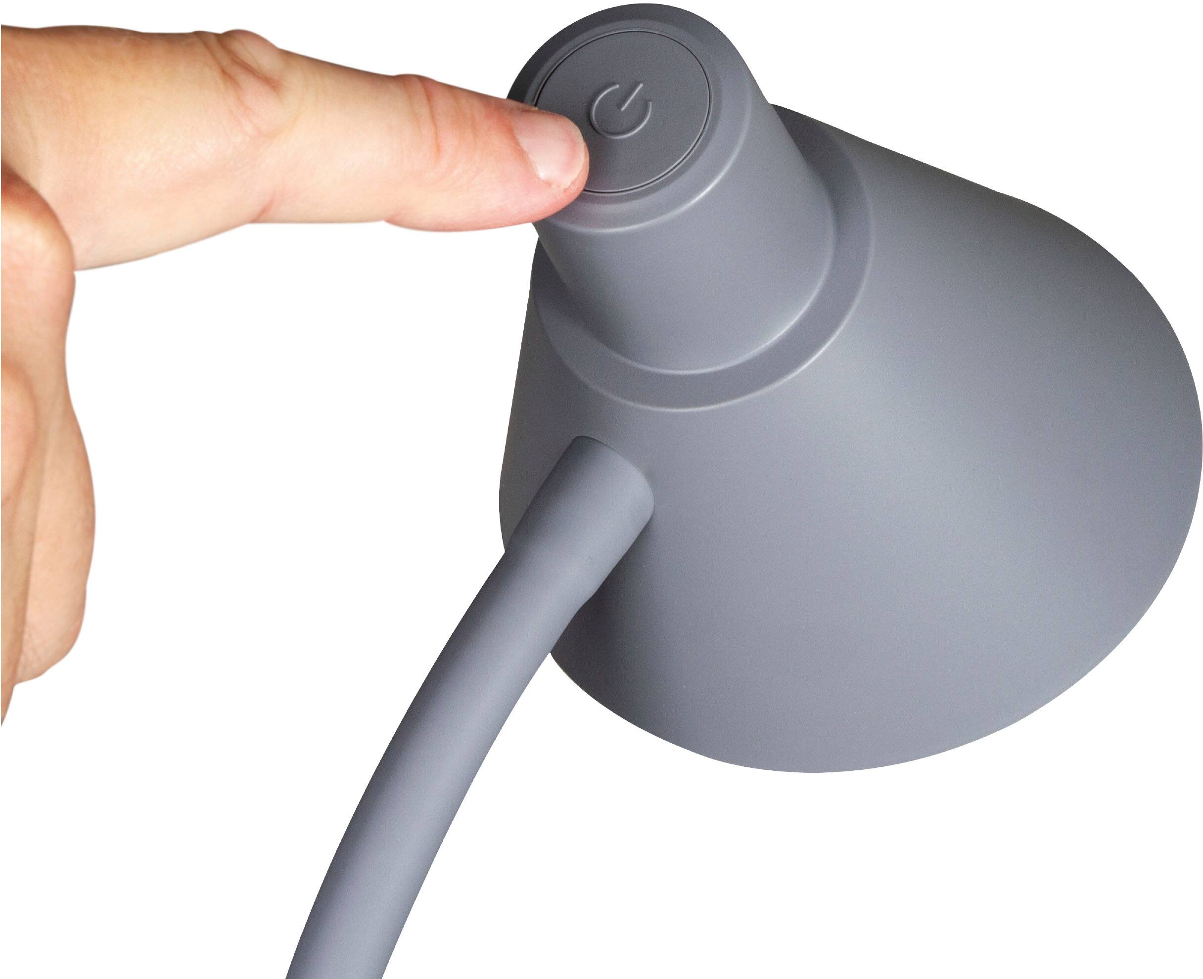 Alt View 11. OttLite - Twist LED Desk Lamp w/Wireless Charging - Gray.