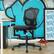 Angle. Click365 - Perch Mesh Drafting Office Chair - Black.