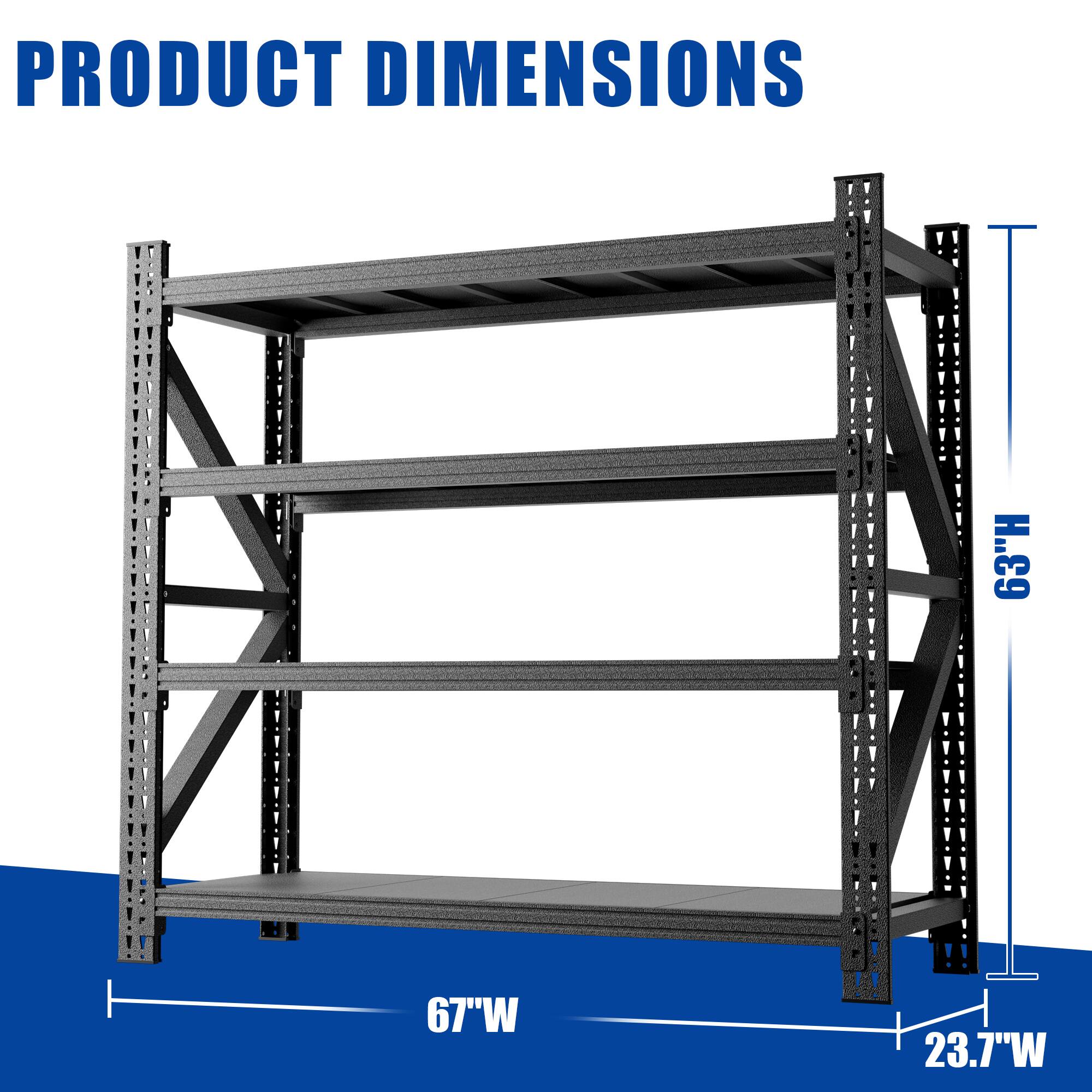 PRODUCT DIMENSIONS  
63"H 67"W 23.7"W