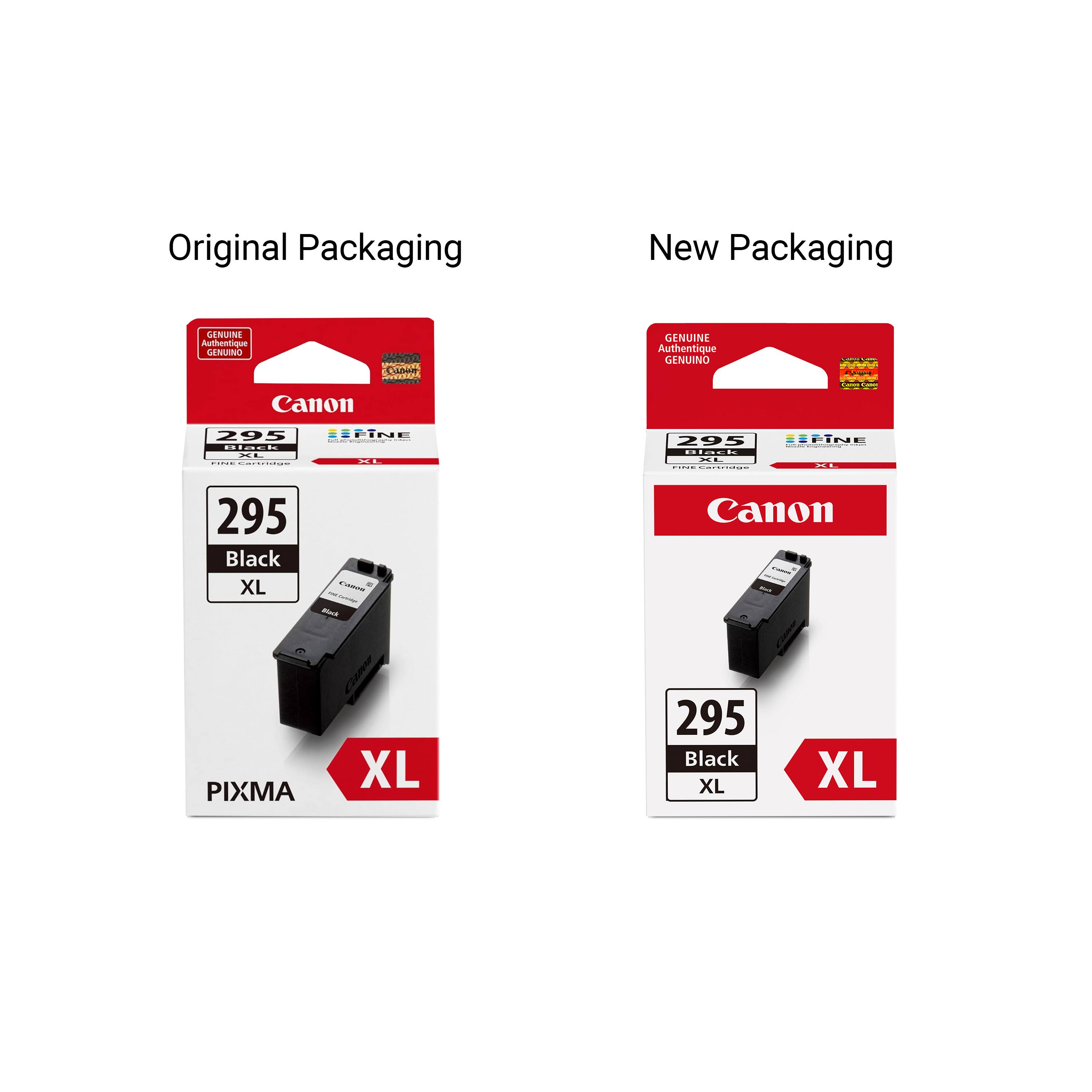Original Packaging New Packaging GENUINE Aushentius LNUNU V CLOR CUEEA GENUINE Authentique GENUINO ~ AN Canon 205 iech -. : | PINE  295 i-cd : FINE . 295 Black XL Ps - Canon PIXMA XL 295 Black XL XL