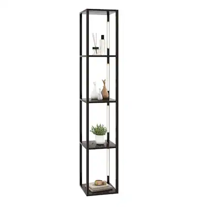 Front. Ecooso - 64 Inch LED Floor Lamp with 3-Level Dimming, Adjustable Rotating Light Poles for Reading.