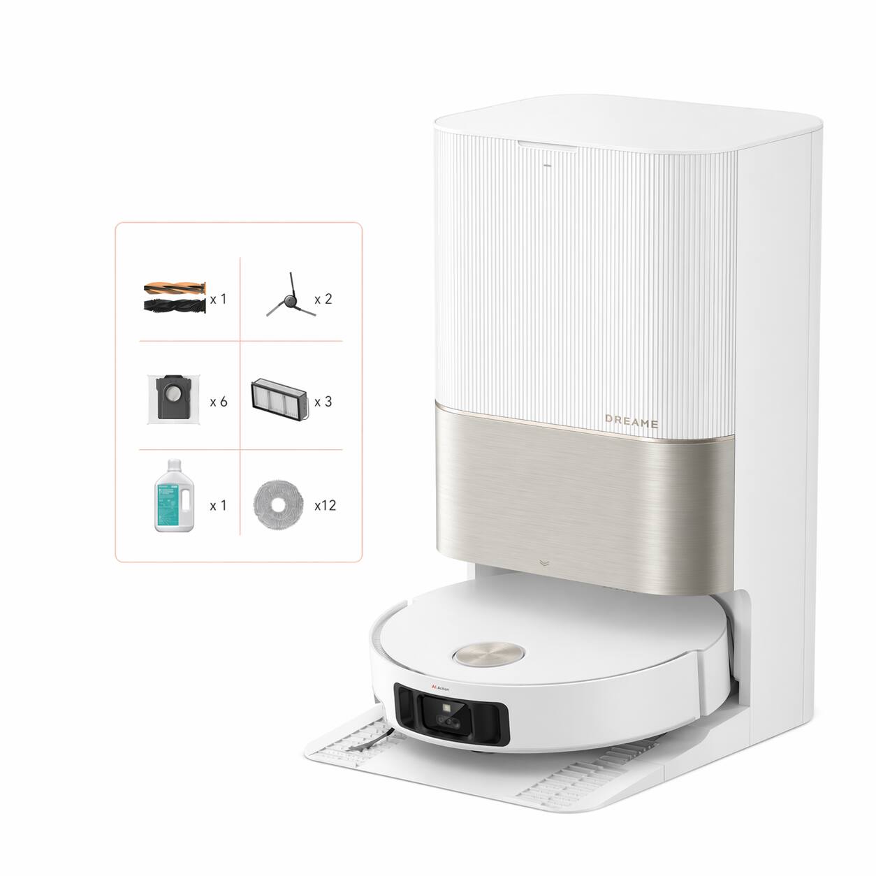 Dreame - X50 Ultra C Kit Robot Vacuum, Self-Cleaning, 20KPa Suction, Obstacle Avoidance, 360° Navigation, Detangling Brush - White price history on PriceWatchPro