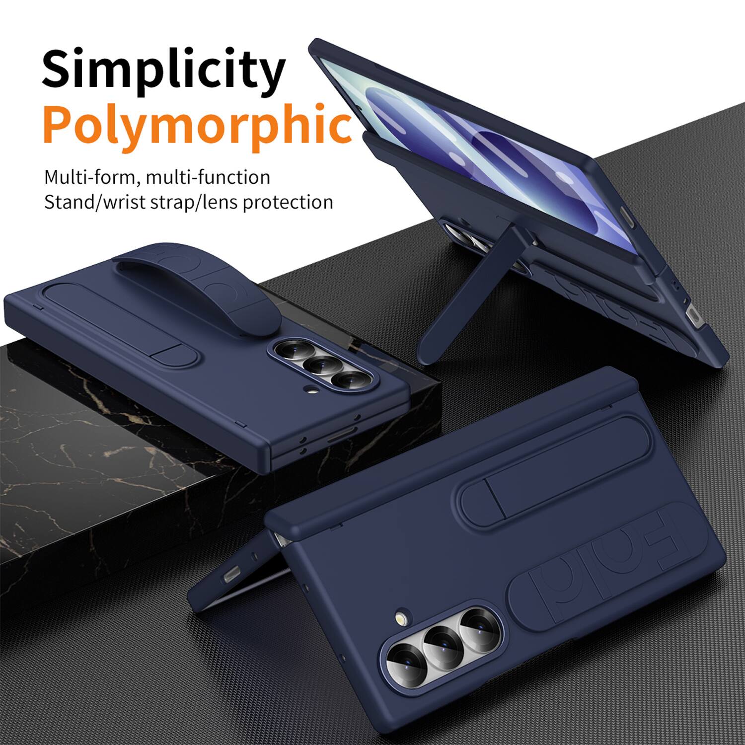 Simplicity Polymorphic  
Multi-form, multi-function  
Stand/wrist strap/lens protection
