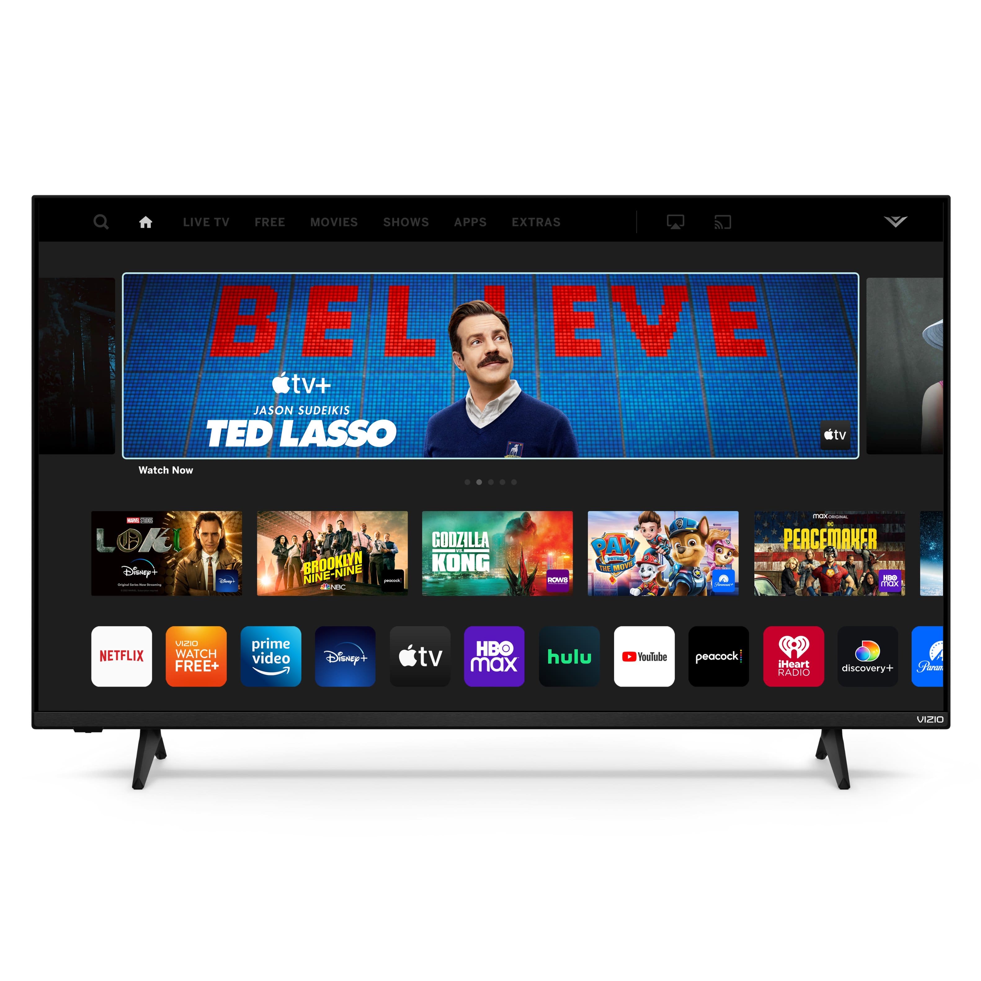 Front. VIZIO - 50" Class V-Series 4K LED HDR Smart TV - Black.