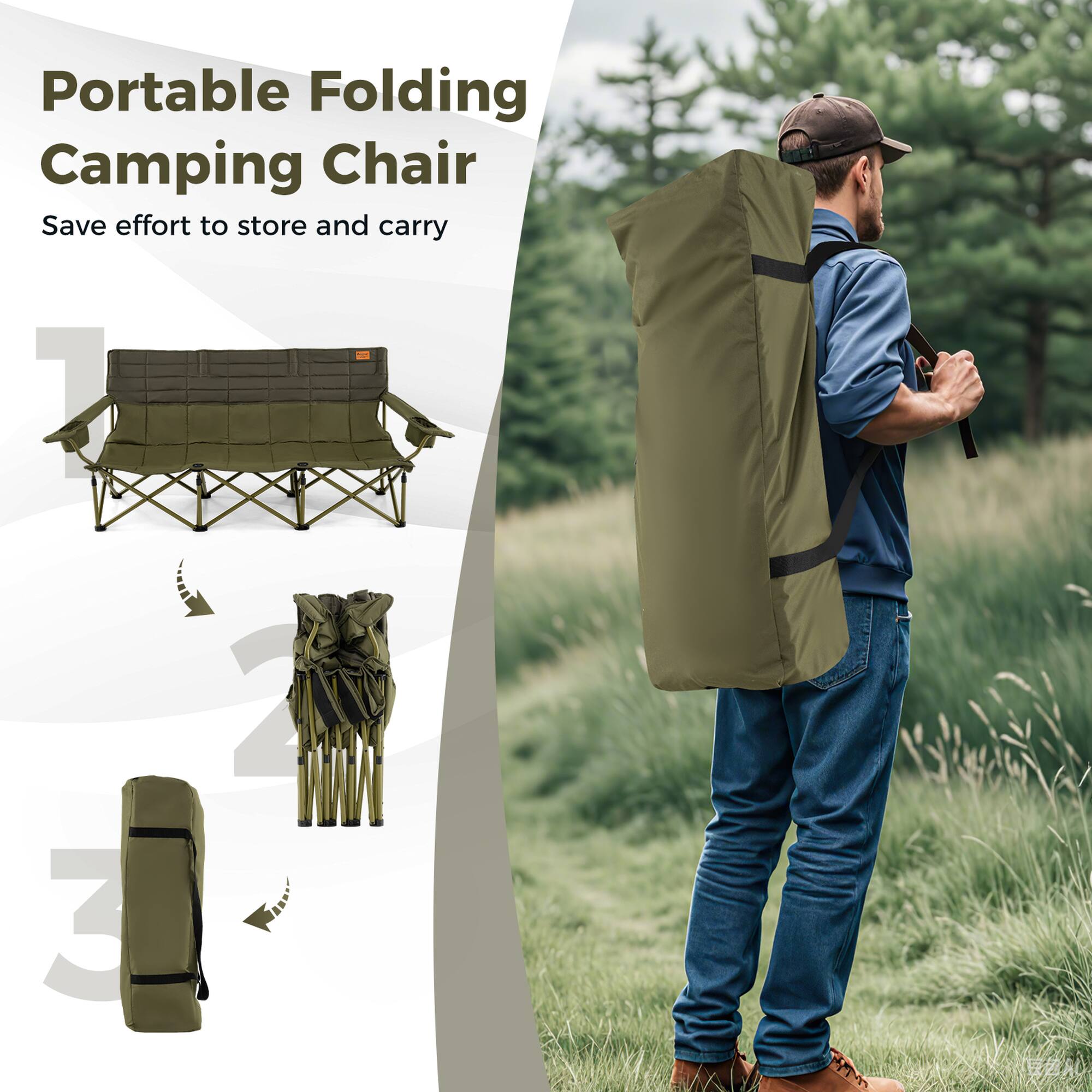 Portable Folding Camping Chair
Save effort to store and carry
1 2 3