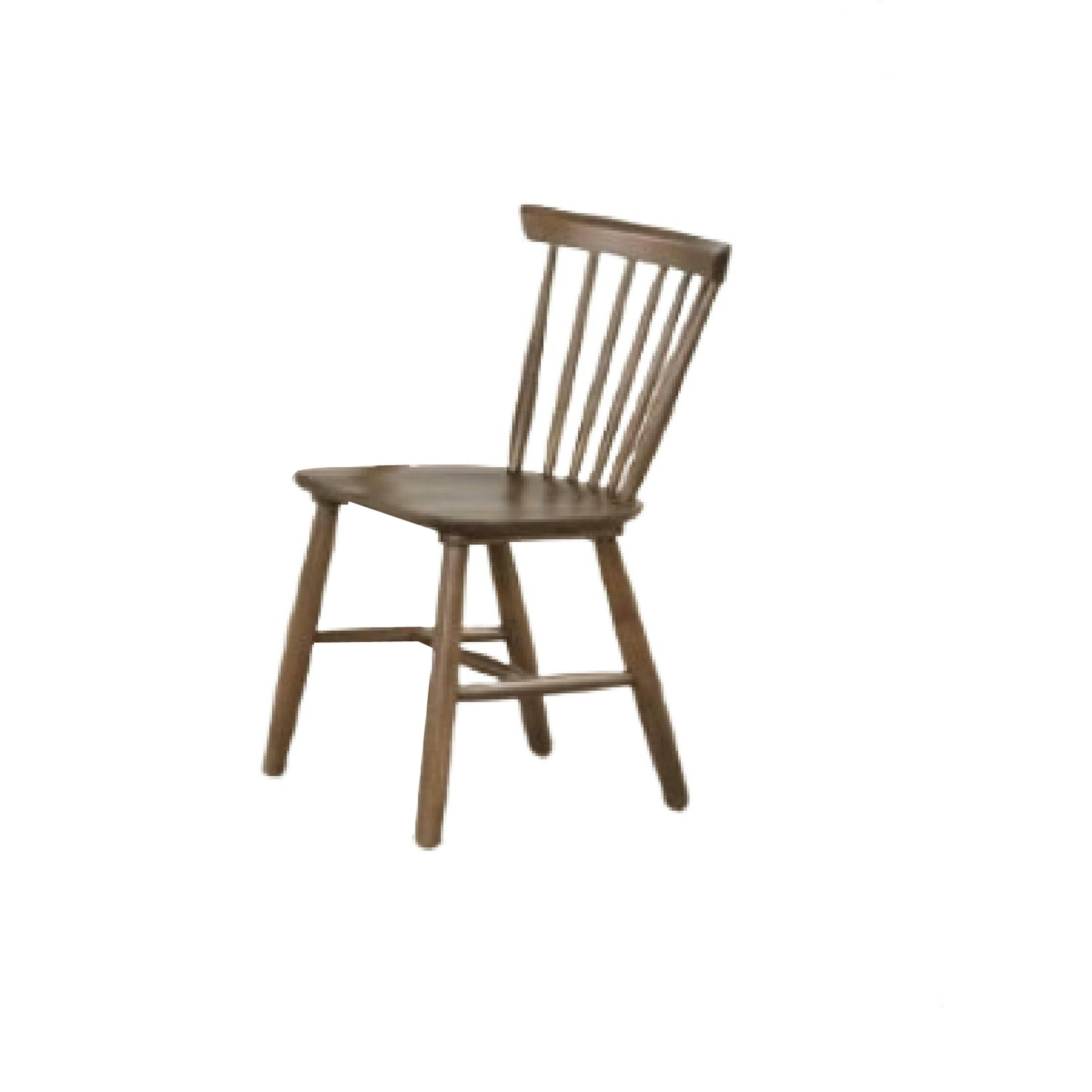 Alt View 3. Manhattan Lane - Baylee 7pc Dining Table Set with 6 Farmhouse Chairs, Walnut Brown Wood - Walnut Brown.