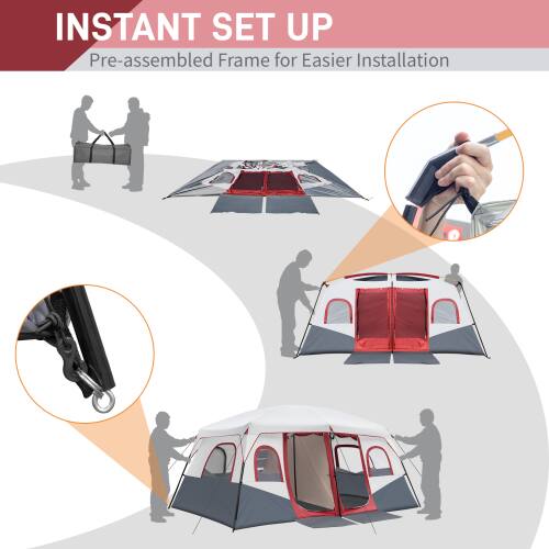 INSTANT SET UP  
Pre-assembled Frame for Easier Installation