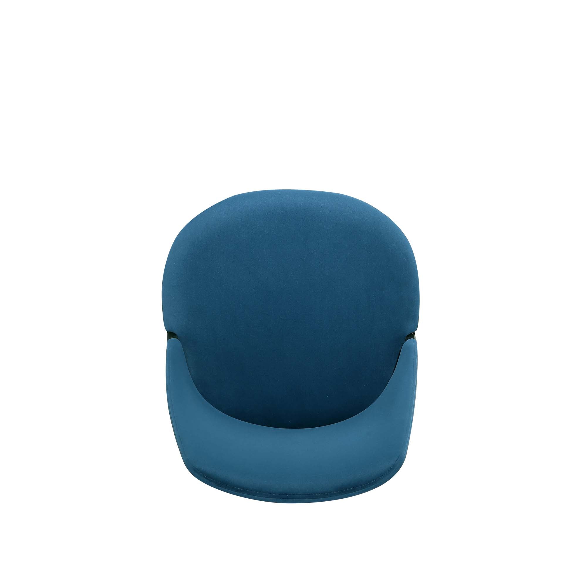 Alt View 5. Manhattan Comfort - Kara Modern Wood Upholstered Dining Chair - Set of 4 - Blue.