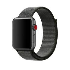 Front. StrapsCo - Everyday Comfort Nylon Watch Band For Apple Watch - 44mm/45mm/46mm/49mm - Olive Green & Grey.