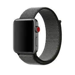 StrapsCo - Everyday Comfort Nylon Watch Band For Apple Watch - 44mm/45mm/46mm/49mm - Olive Green & Grey