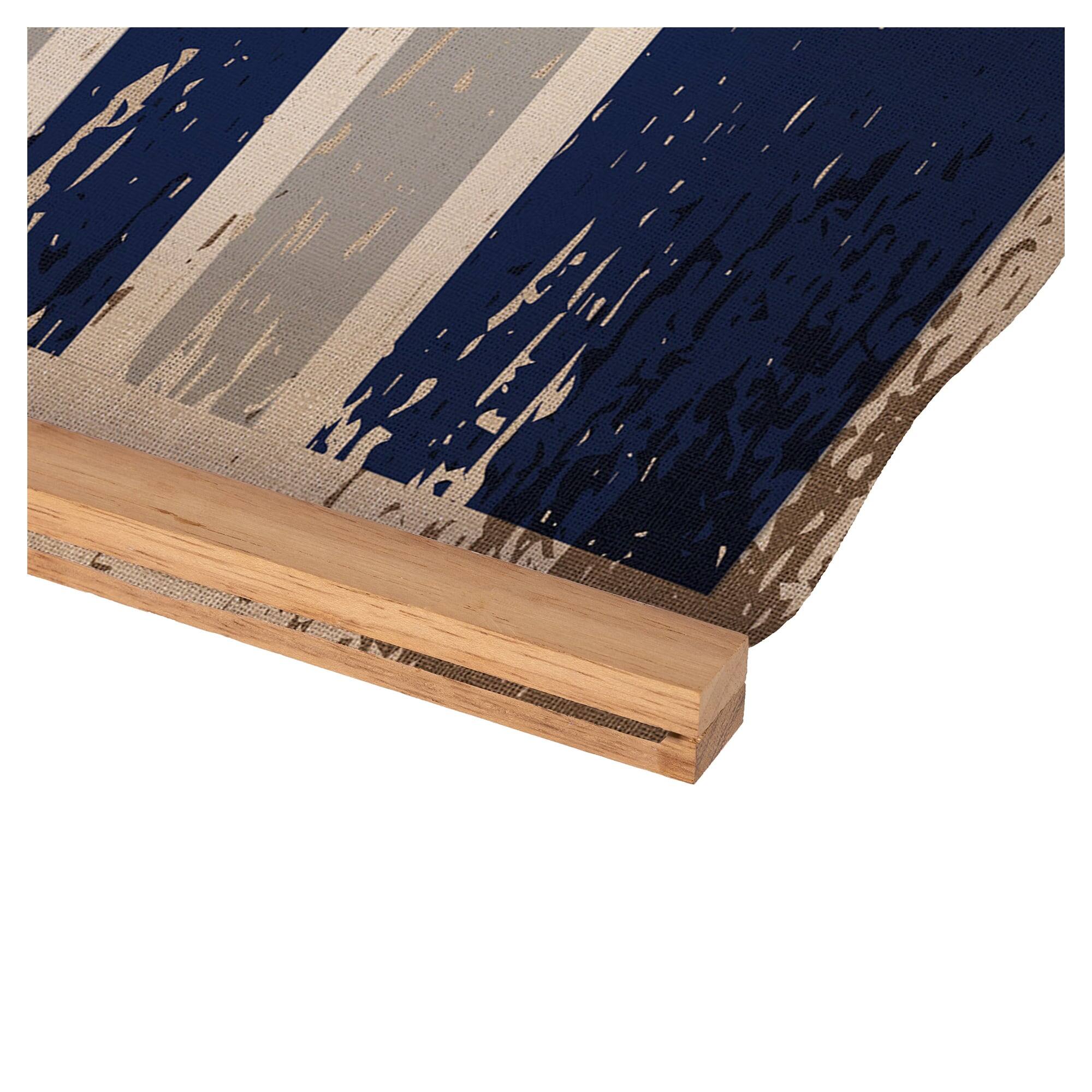 Alt View 2. Evergreen Enterprises - Tampa Bay Lightning 24" x 36" Antique Style Canvas Wall Art Tapestry with Wood Frame - Multicolor.