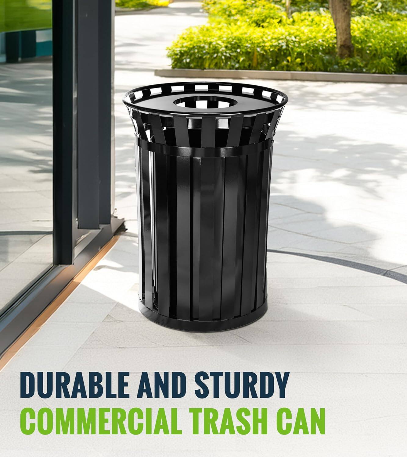 DURABLE AND STURDY COMMERCIAL TRASH CAN