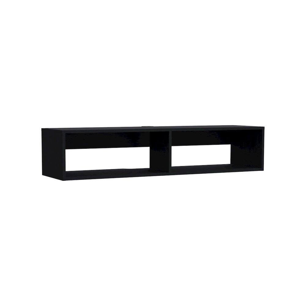 Alt View 3. TuHome - Rockwood Floating TV Stand Black MDF - Black.