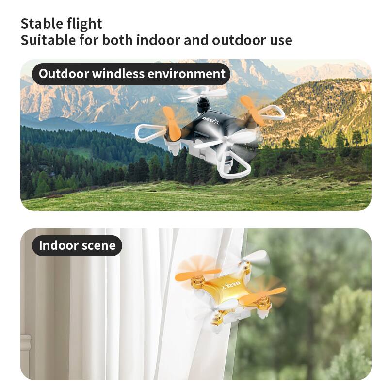 Stable flight  
Suitable for both indoor and outdoor use  

Outdoor windless environment  

Indoor scene