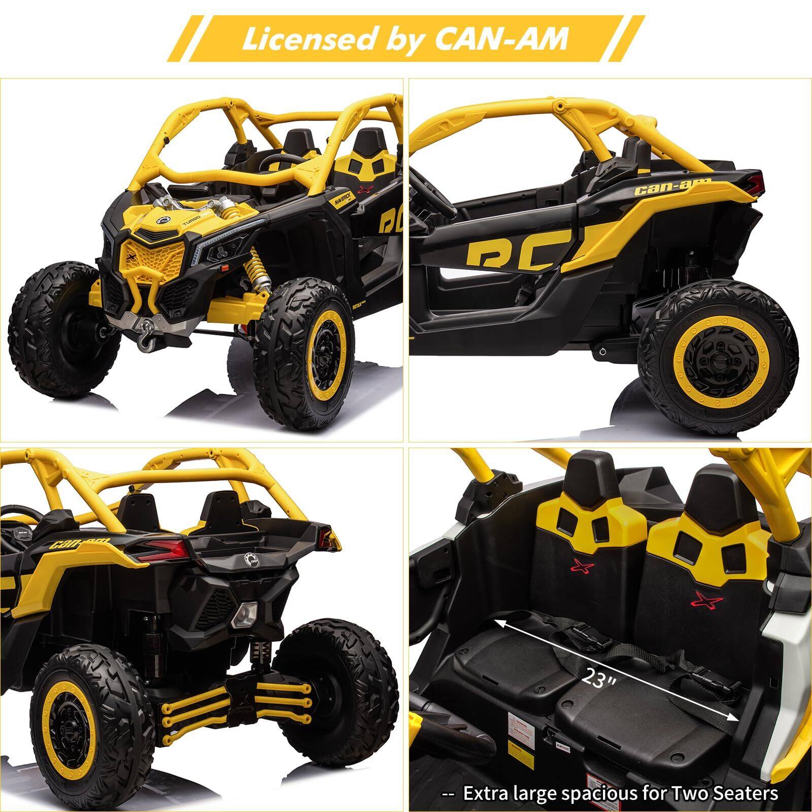 Licensed by CAN-AM

Extra large spacious for Two Seaters