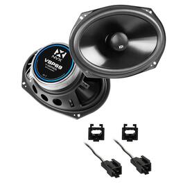 NVX - 2003-2005 Ram 2500/3500 (Without Infinity Audio) - 6x9-Inch V-Series Front Speaker Upgrade Kit - Black