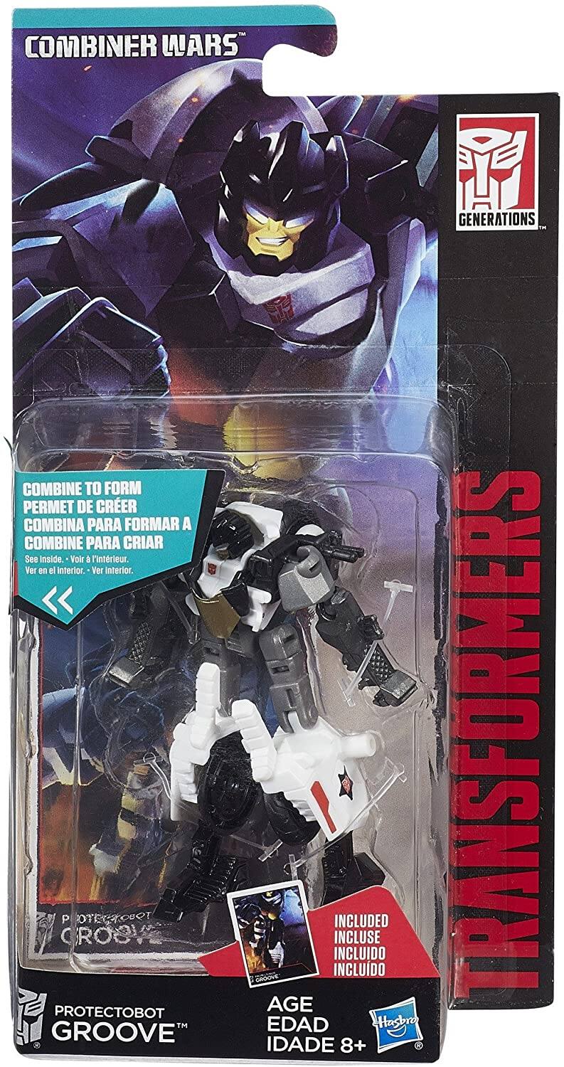 COMBINER WARS

COMBINE TO FORM  
PERMET DE CRÉER  
COMBINA PARA FORMAR A  
COMBINE PARA CRIAR  
See Inside.  
Voir à l'intérieur.  
Ver en el interior.  
Ver Interlor.

PROTECTOBOT  
GROOVE

INCLUDES  
INCLUIDO  
INCLUIDO  
INCLUDED

AGE  
EDAD  
IDADE 8+