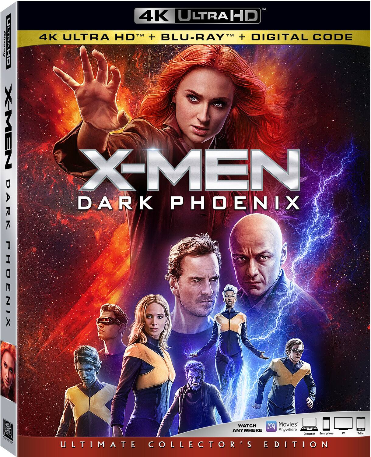 Front. X-Men: Dark Phoenix   - 4K Blu-Ray.