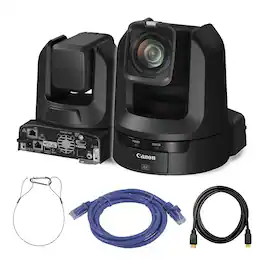Canon - CR-N100 4K NDI PTZ Camera with 20x Optical Zoom (6527C001) + Ethernet Cable + More