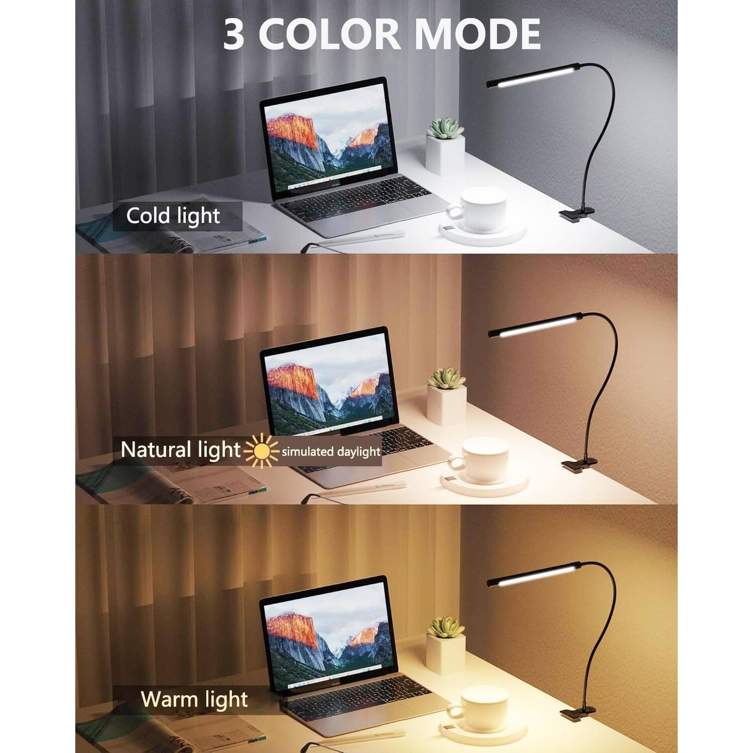 3 COLOR MODE

Cold light

Natural light  
simulated daylight

Warm light