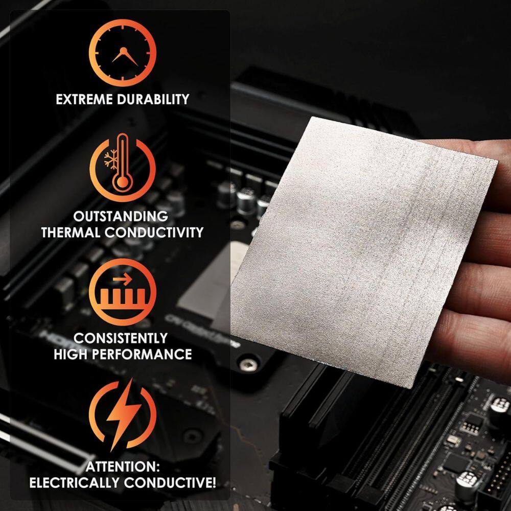 EXTREME DURABILITY  
OUTSTANDING THERMAL CONDUCTIVITY  
CONSISTENTLY HIGH PERFORMANCE  
ATTENTION: ELECTRICALLY CONDUCTIVE!