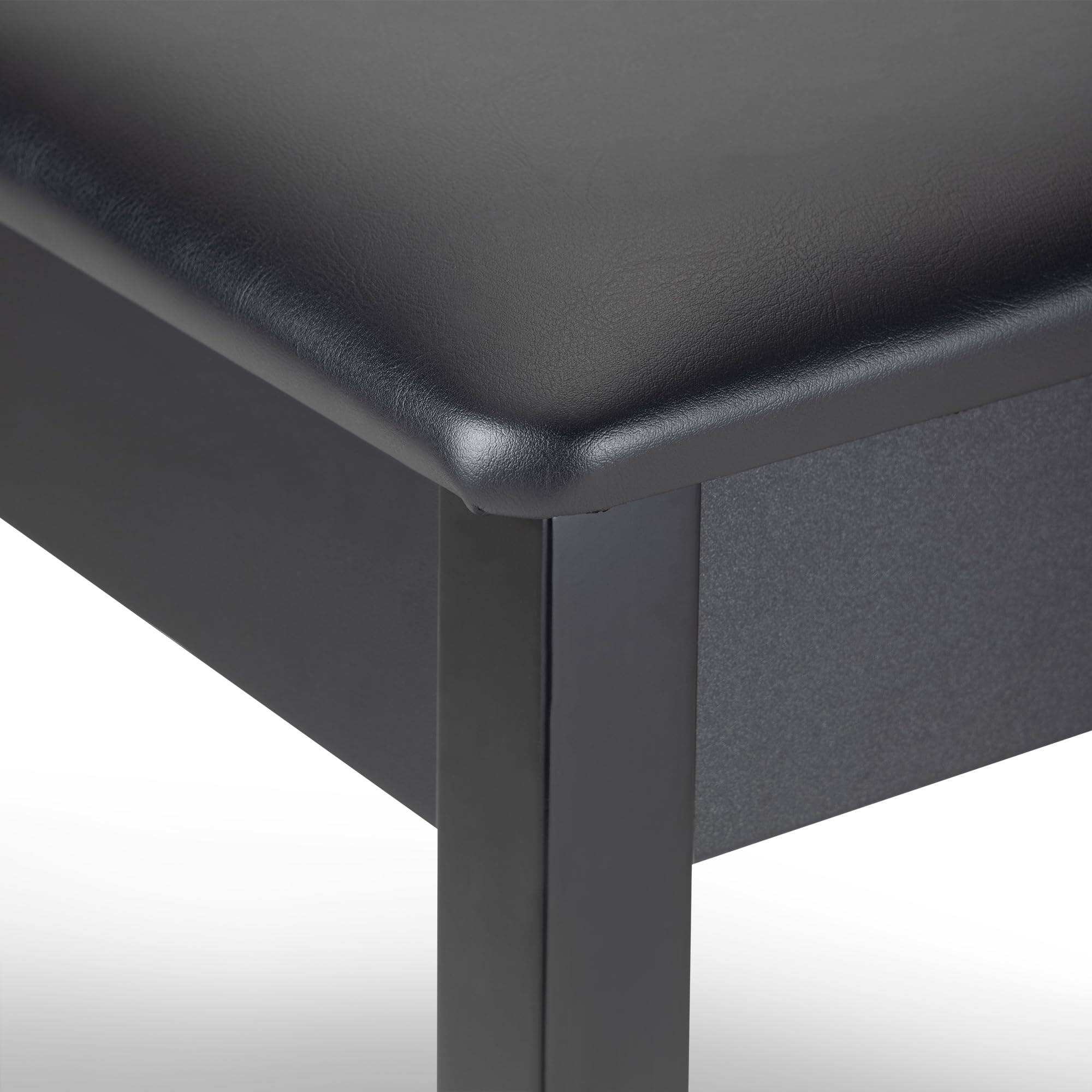 Alt View 3. On Stage Stands - OnStage Organ Bench - 35″ Wide Piano Stool - Ergonomic Pedal Keyboard Seat, Leatherette Cushion, Solid-Wood Legs and - Black.